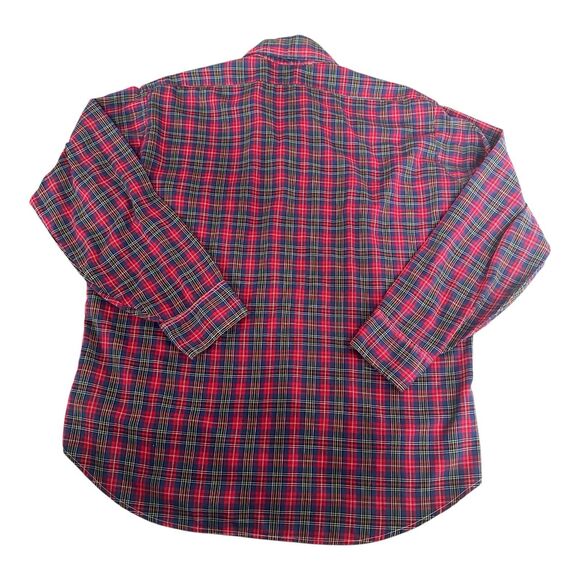 Vintage Levi’s USA Red Plaid Flannel Shirt XL Made in USA 70s 80s Grunge - Picture 3 of 6